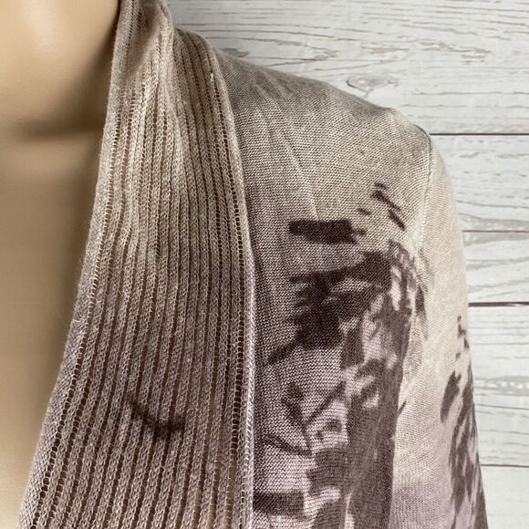 Chico's Size 1 Cardigan African Savanna Elephant Print - Picture 4 of 12